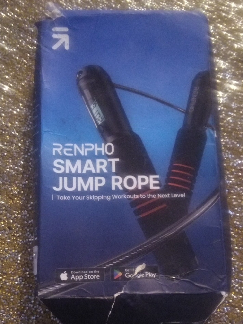 Apple Smart Jump Rope – Blue Box with Black Handles